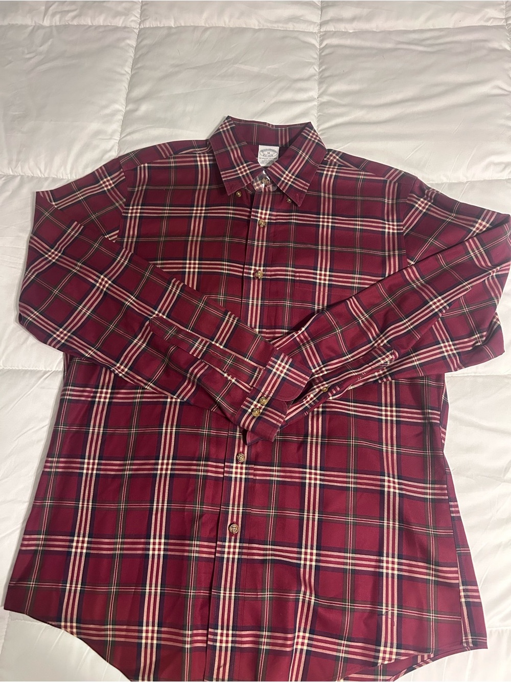 Men's Brooks brothers Red Plaid Button-Up Shirt